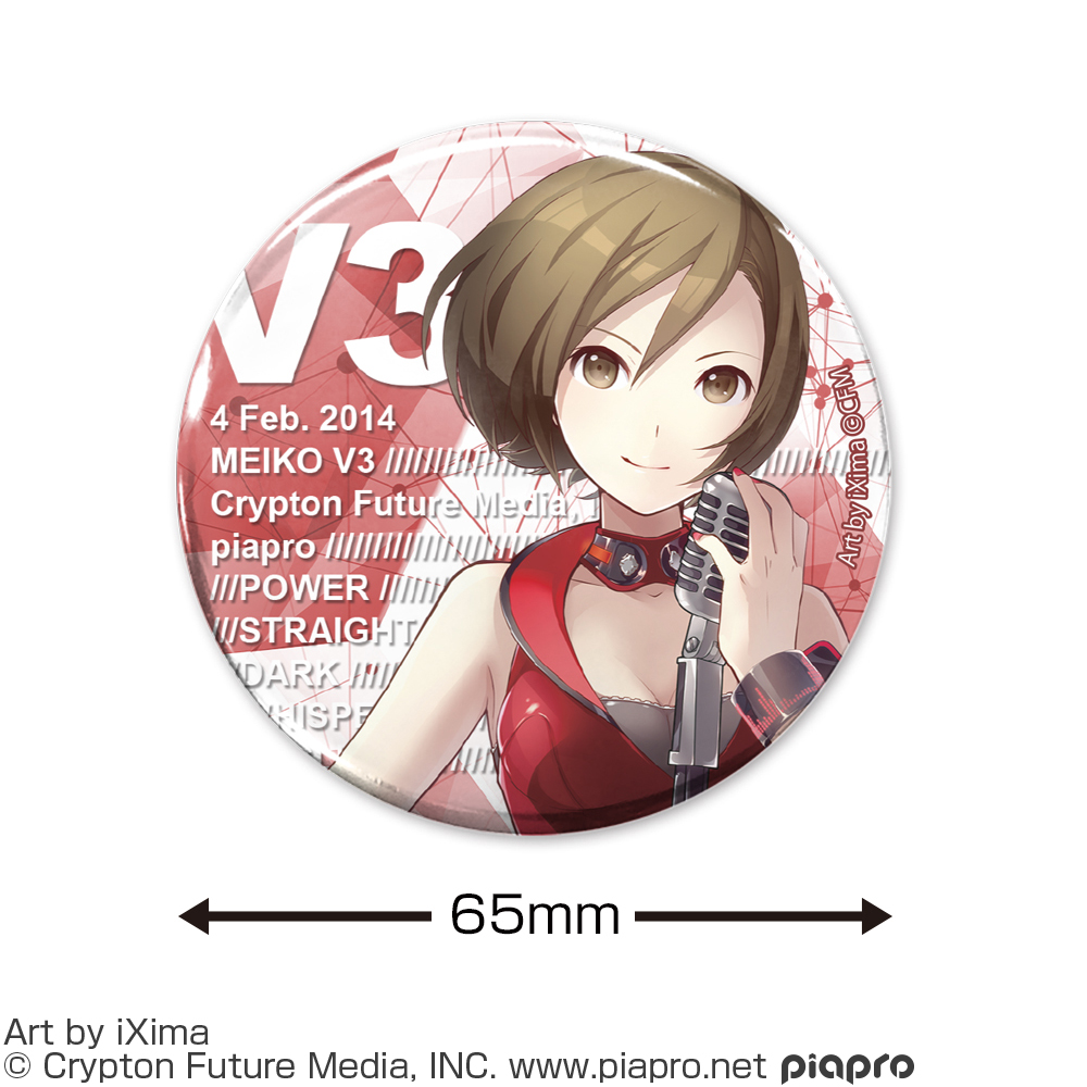 MEIKO ナンジャタウン ミニ色紙風カード 缶バッジ セット MEIKO