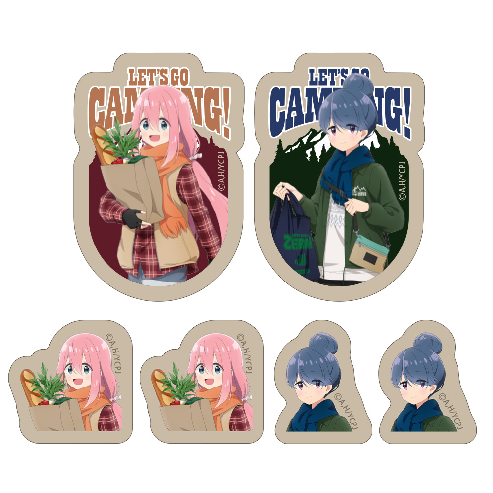 ゆるキャン 渋谷マルイ 缶バッジ 各務原なでしこ みんなで冬キャン