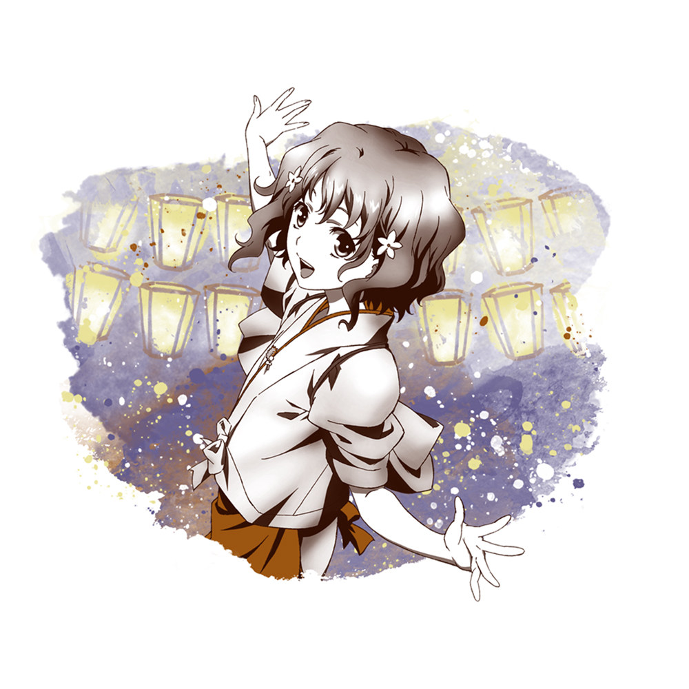 ☆限定☆松前緒花 ウォーターカラーTシャツ [花咲くいろは] | 公式