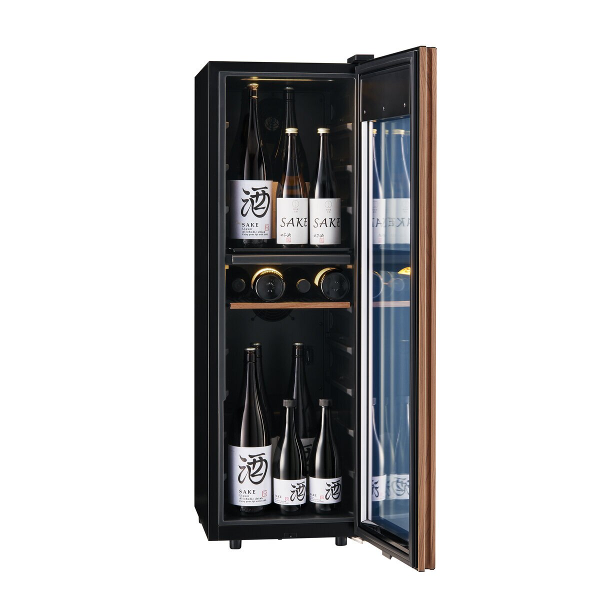 さくら製作所 日本酒＆ワインセラー/38本用/氷温M5/2温度/ブラック