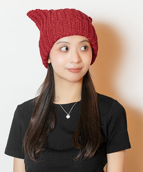 CA4LA ニット帽♡ラット♡ CA4LA・カシラ・RAT・ボンボン付きニット帽