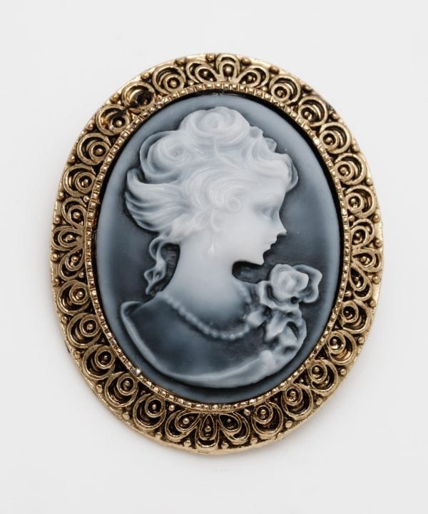 アンティークカメオブローチ(GRAY): 『欧州航路』