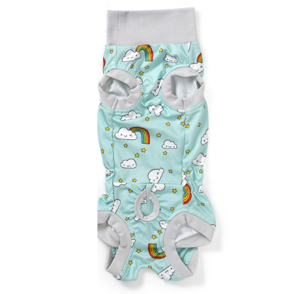 Solgra（ソルグラ）術後のケアウェア 雲と虹柄 | 犬服・ドックウェア