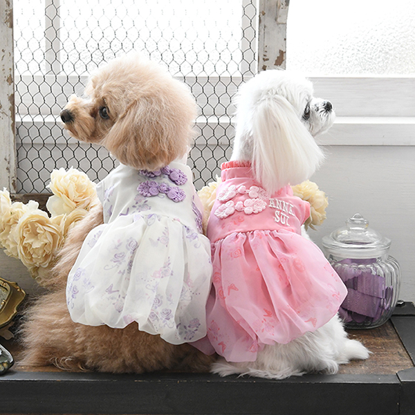 ANNA SUI（アナ スイ）チャイナシフォンバルーンワンピース | 犬服
