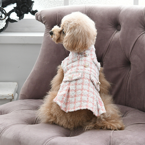 ANNA SUI（アナ スイ）ツイードワンピース | 犬服・ドックウェアCalulu
