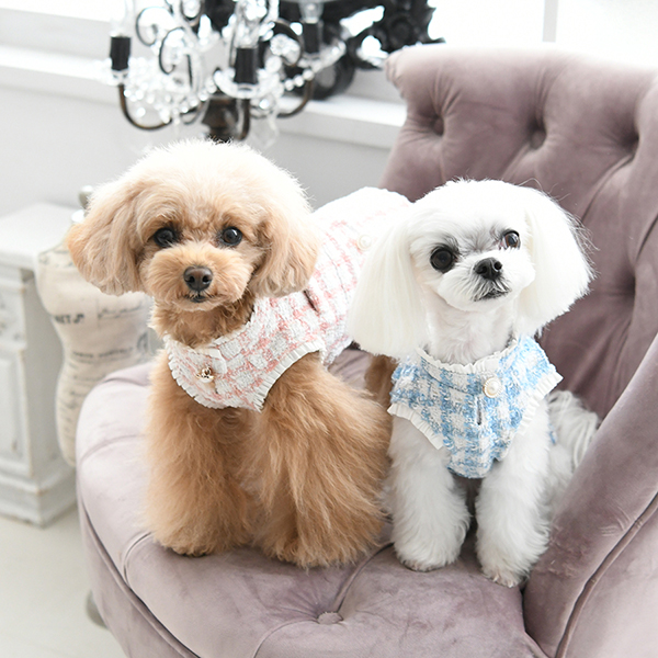 ANNA SUI（アナ スイ）ツイードワンピース | 犬服・ドックウェアCalulu
