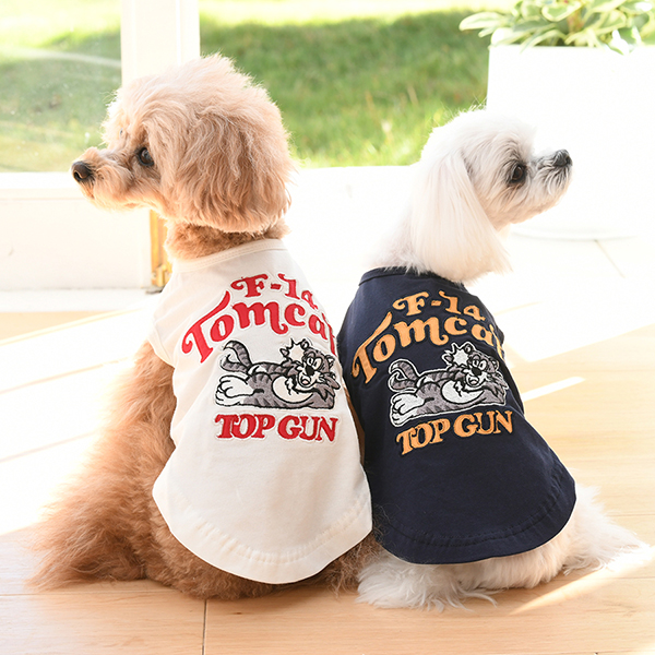 おーちゃん様ご確認ページAVIREX ロゴ刺繍 犬服 ホワイト/ブラック