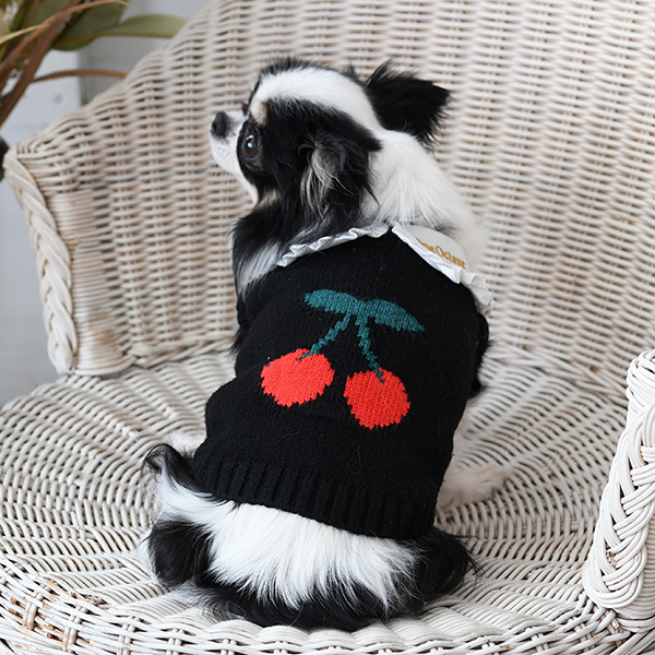 ONE OCTAVE（ワンオクターヴ）さくらんぼニット | 犬服・ドックウェア