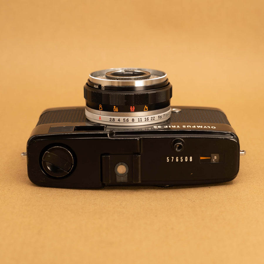 Limited Edition Black Olympus Trip 35 35mm Film Camera – Cameras
