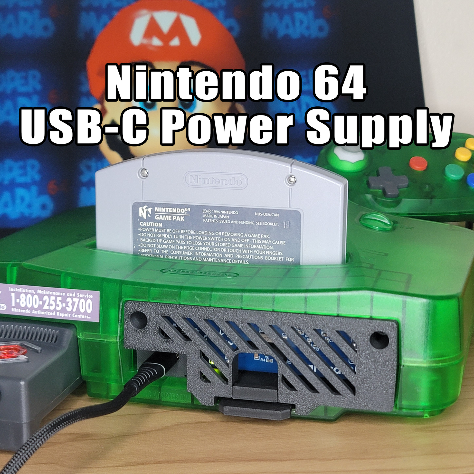 USB-C Power Supply for Nintendo 64 - Plug and Play – CaracalDB