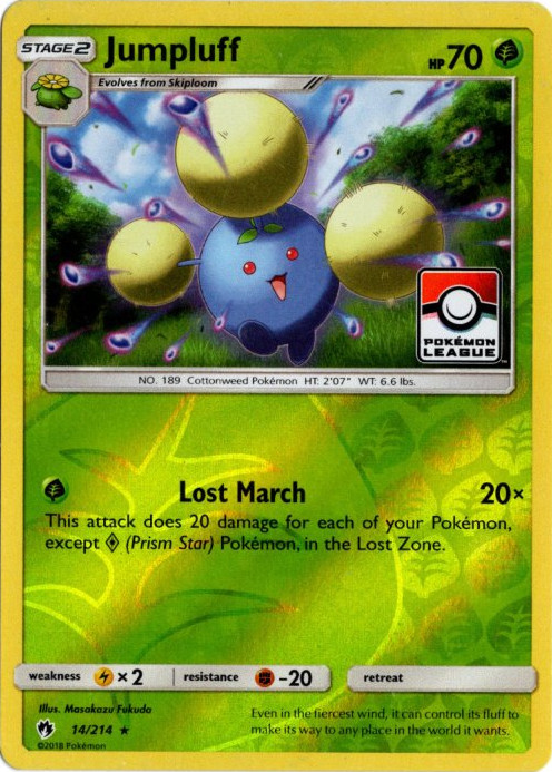 ワタッコ 海外版 英語版 リーグプロモ Jumpluff - 14/214 -【Card