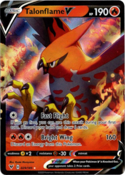 ファイアローV 海外版 英語版 Talonflame V - 029/185 -【Card Chicken】