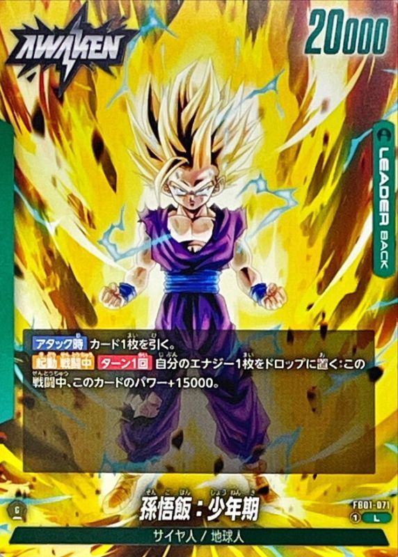 ドラゴンボールZ ゴテンクス 爆レア・孫悟飯 少年期 激レア