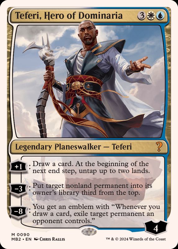 EX]ドミナリアの英雄、テフェリー/Teferi, Hero of Dominaria《英語