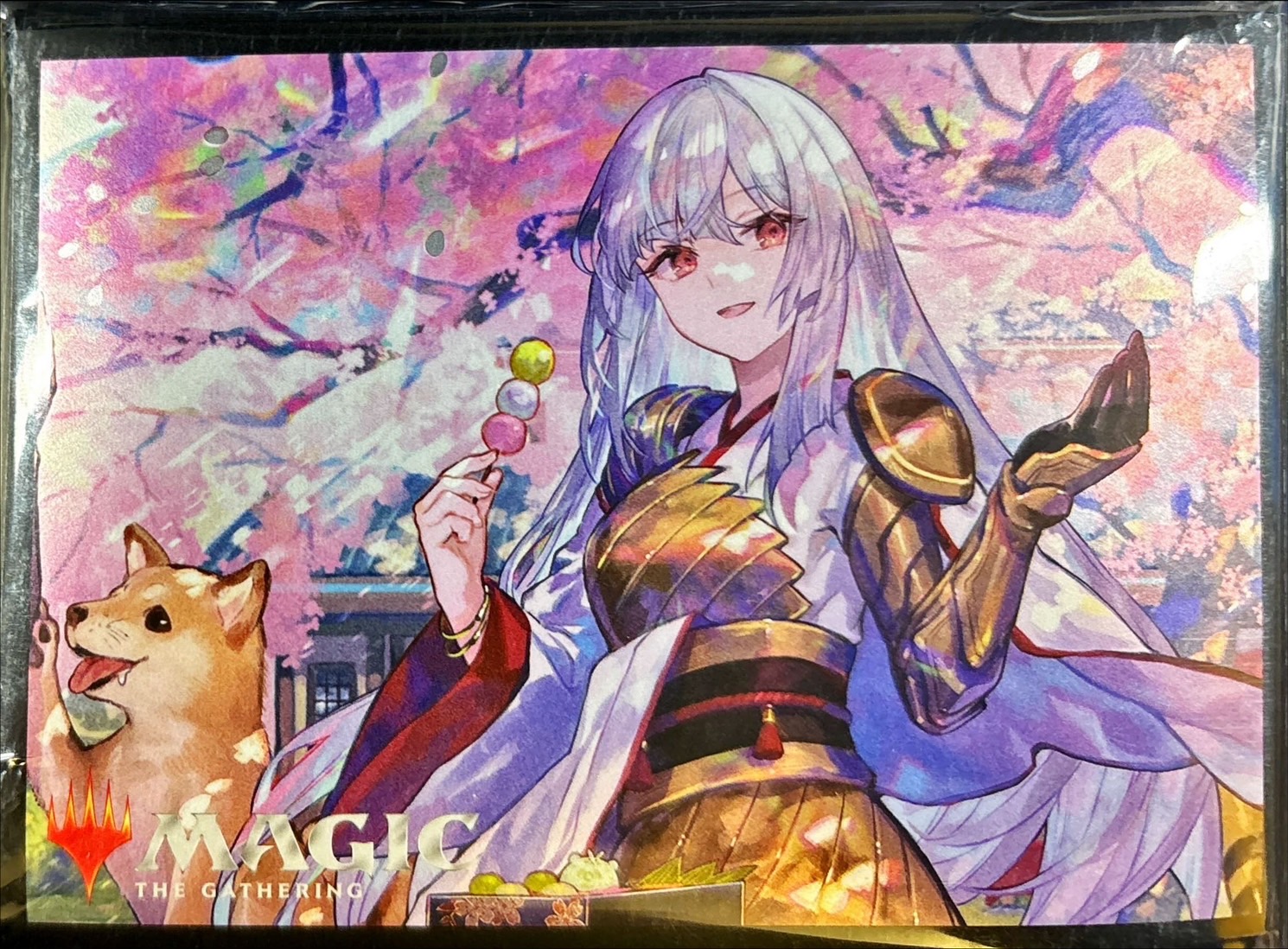 MTG 放浪皇のお花見 放浪皇 藤ちょこイラストプレイマット+スリーブ他