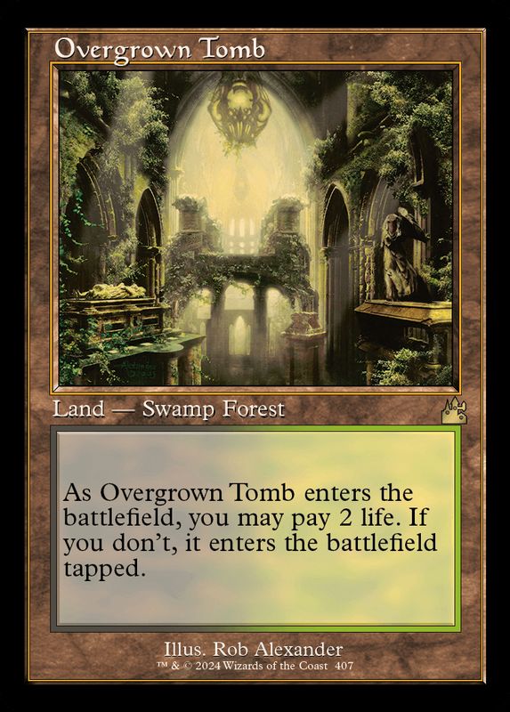 草むした墓/Overgrown Tomb 旧枠 英語 4枚セット mtg 草むした墓 4枚