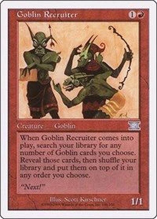 ゴブリン徴募兵/Goblin Recruiter《英語》【6ED】