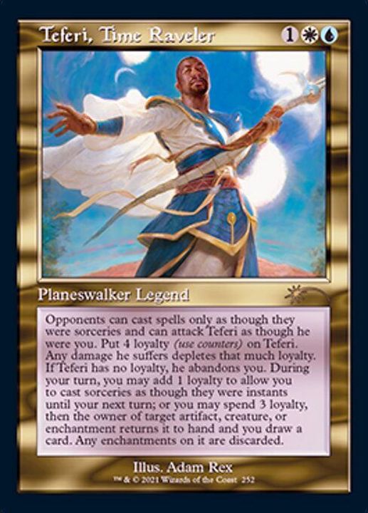 MTG 時を解す者、テフェリー 日絵 4枚 EX+](252)時を解す