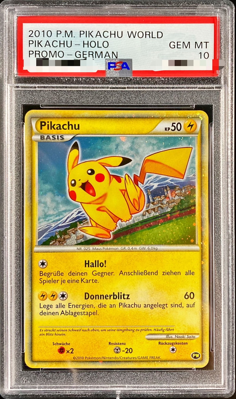 PSA 9 pikachu ピカチュウワールド ポーランド 2010 PSA9】 ピカチュウ