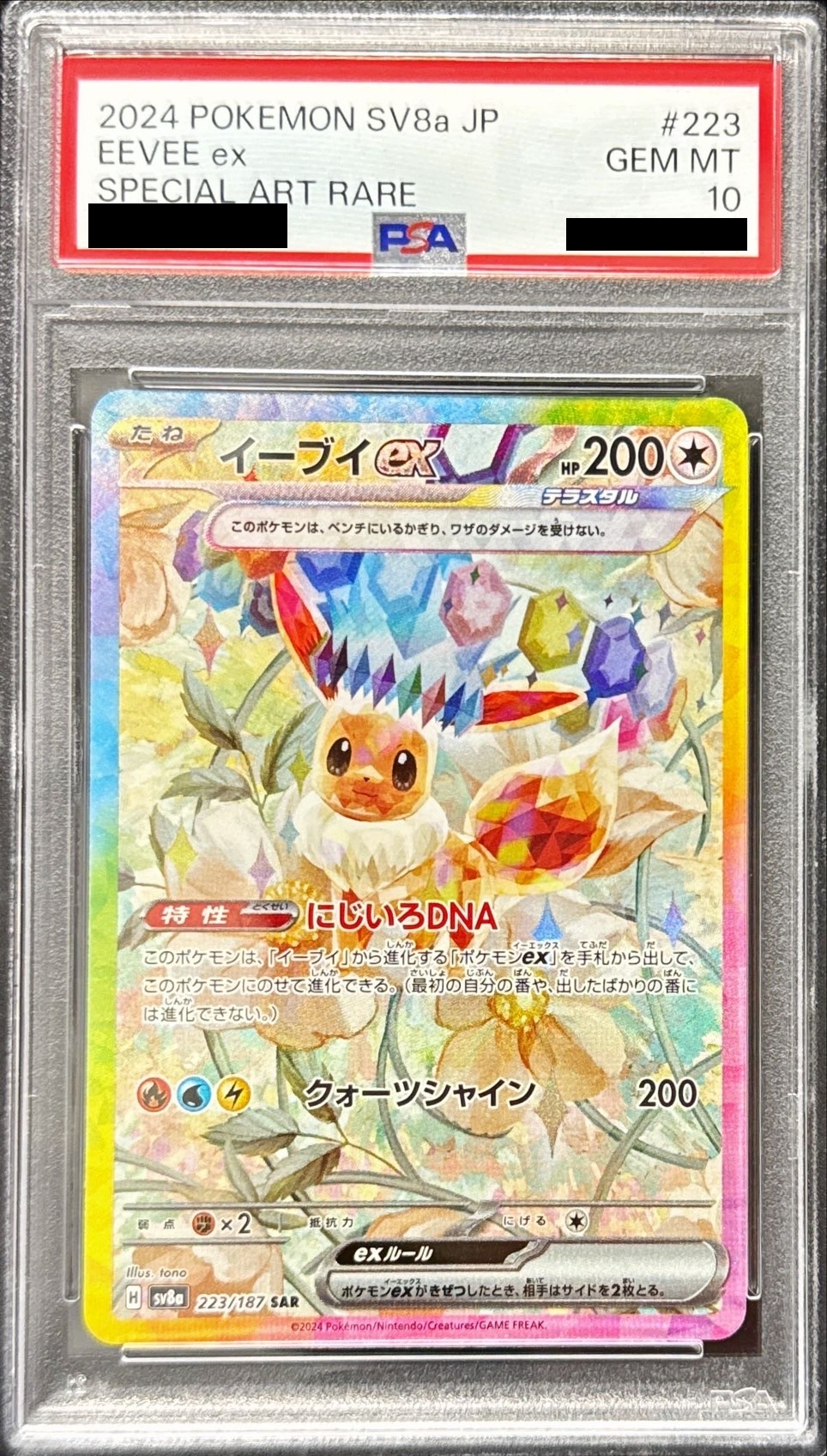 ポケモンカード テラスタルフェスex ブイズ PSA10鑑定9枚セット 連番
