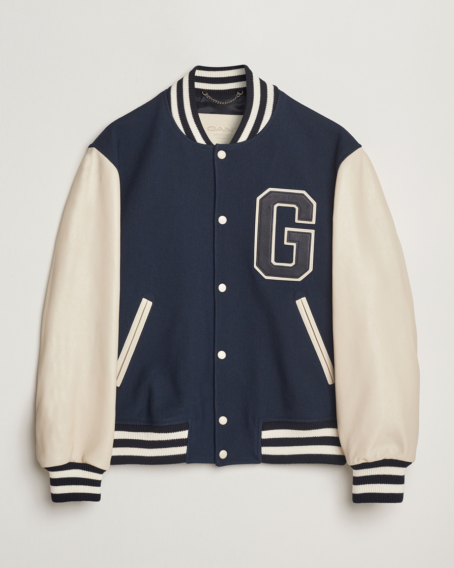 ずっと真夜中でいいのに。VARSITY JACKET(Navy) L ずっと真夜中でいい
