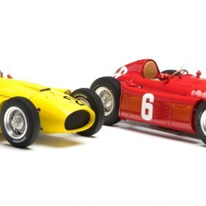CMC Ferrari D50 (Yellow) and CMC Lancia D50 (Red) 1/18 Scale Model