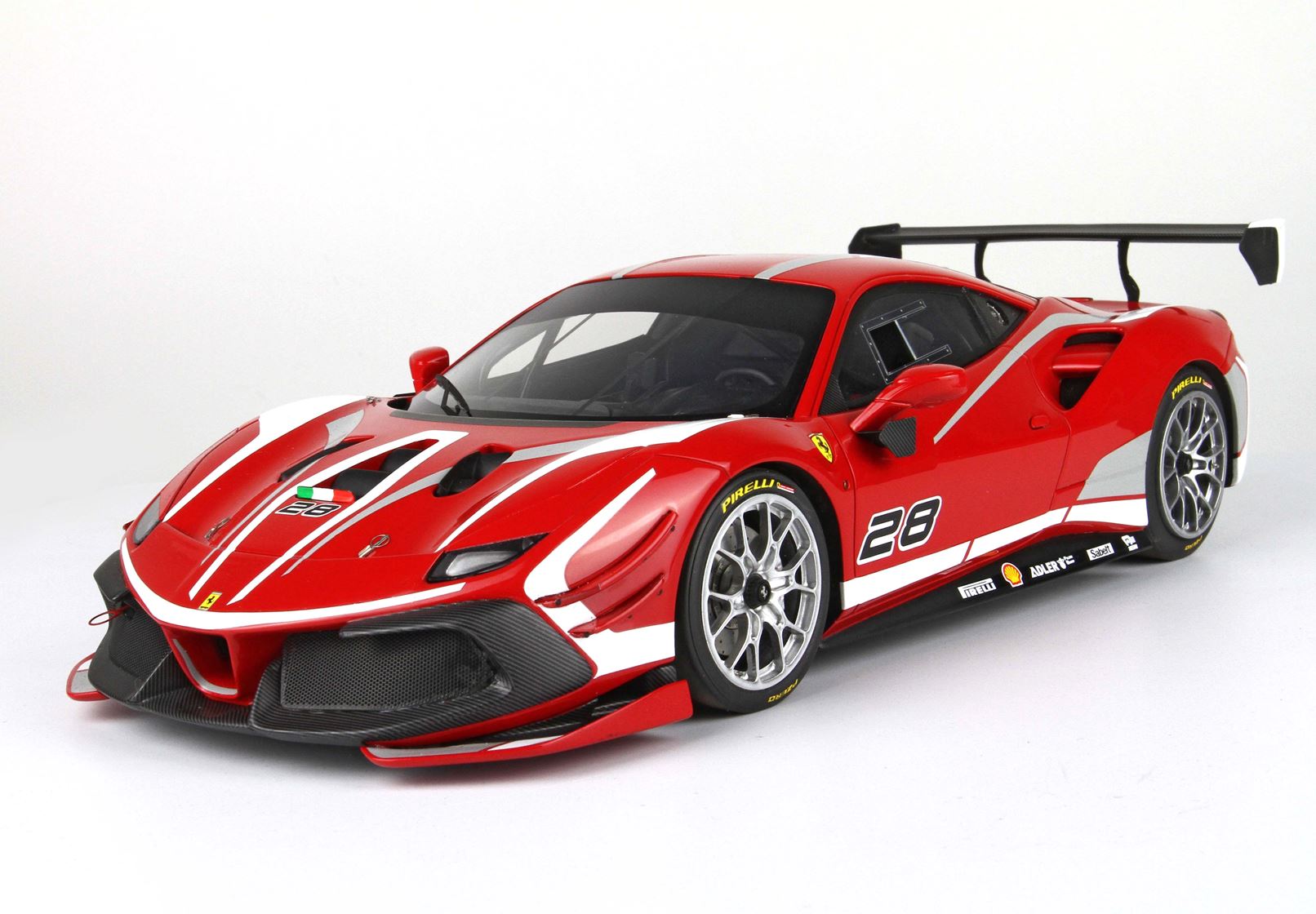 BBR - Ferrari 488 Challenge EVO 2020 - Rosso Corsa 322 1/18 Scale