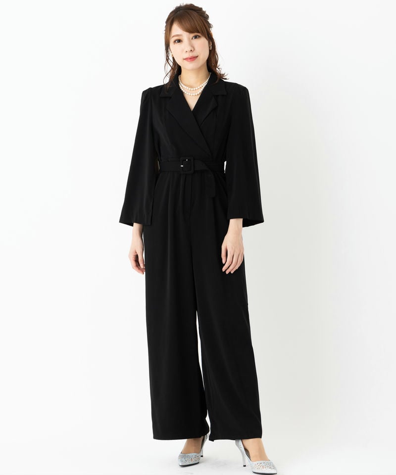 リルアー LERURE 24年 オールインワン パンツドレス レース カーキ M