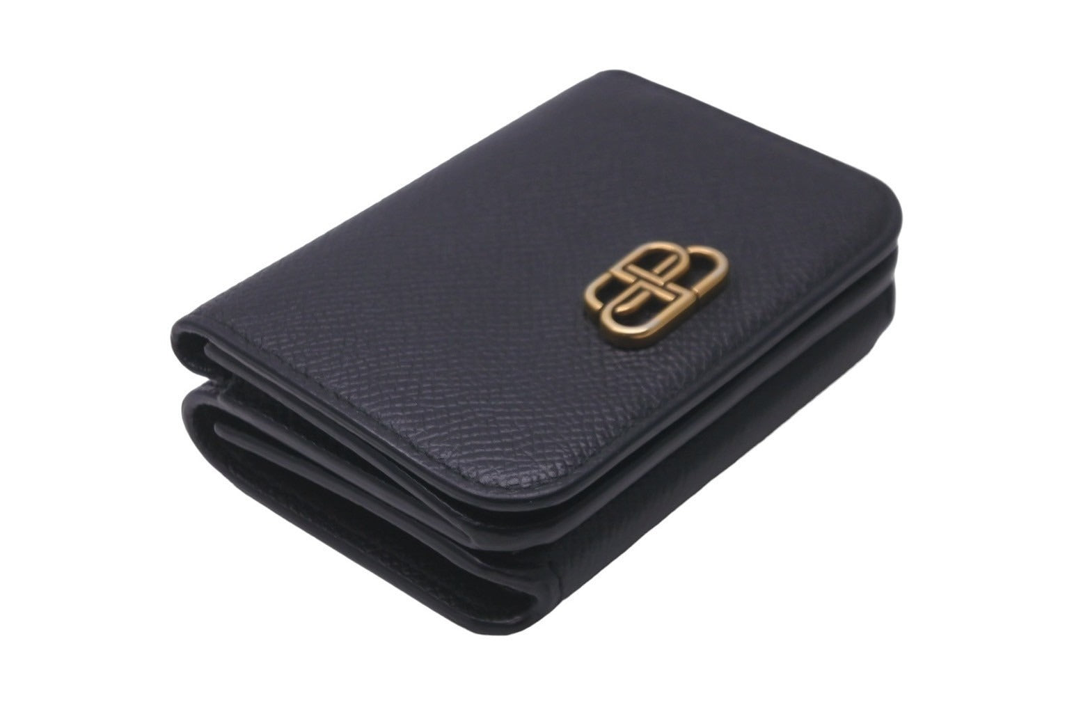 バレンシアガ エブリデイ コンパクトウォレット 三つ折り財布 ブラック