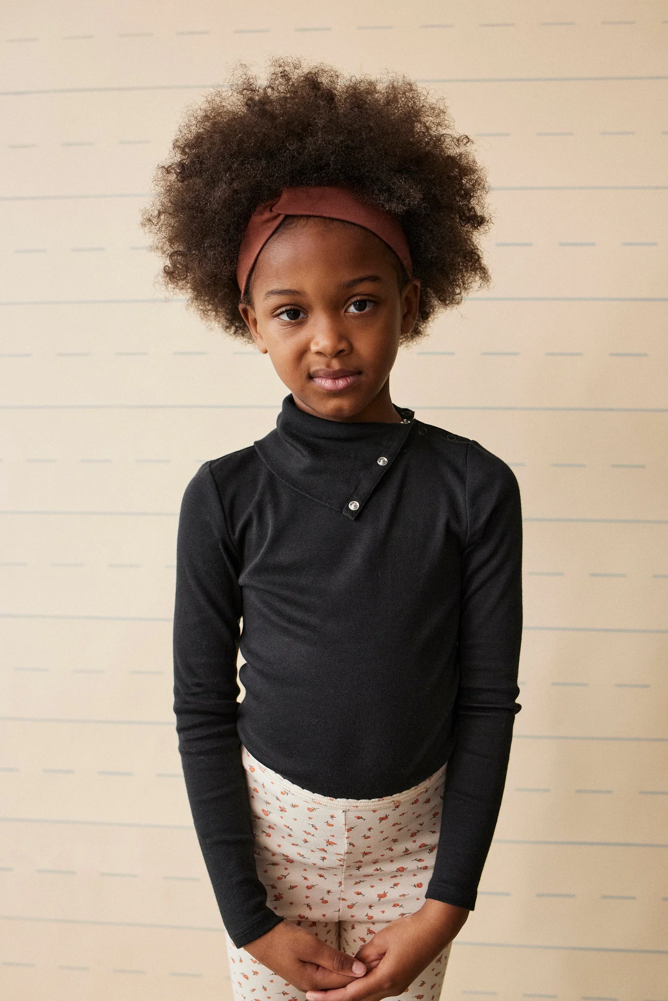 SOOR PLOOM long sleeve snap turtleneck