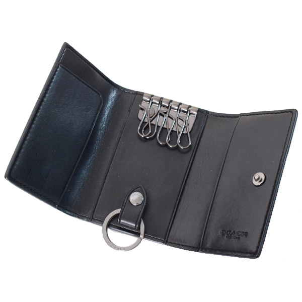 公式】コーチアウトレット | 5 リング キー ケース シグネチャー