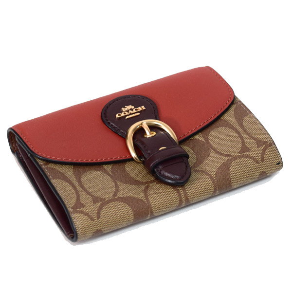 COACH】コーチ コーティングキャンバス レザー シグネチャー クリオ