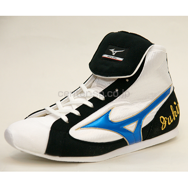 Mizuno ミズノ ボクシングシューズ 黒/白 ハイカット25.5cm 楽天市場