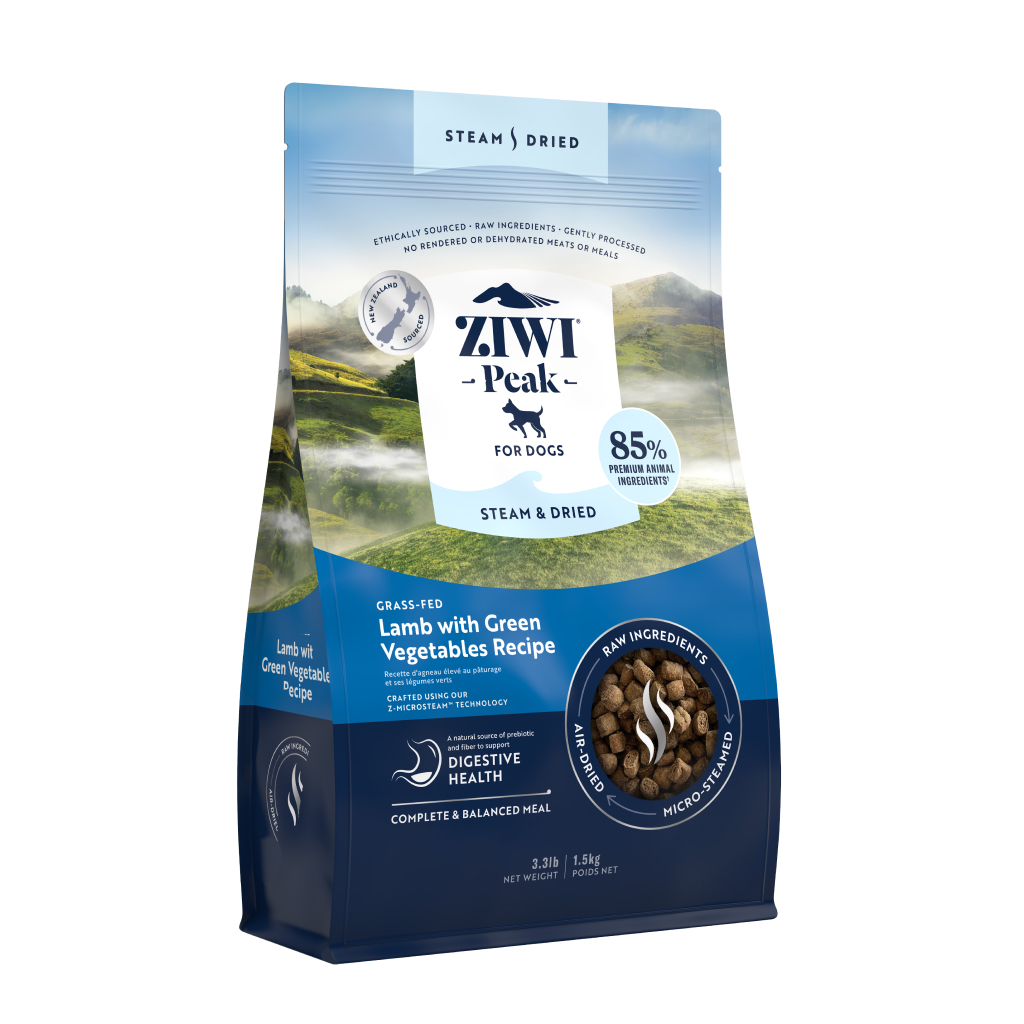 Buy Ziwi Peak Steam & Dried Lamb with Green Vegetables Recipe Dog