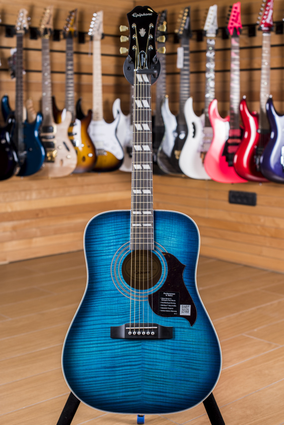 Epiphone Hummingbird Artist Heritage Blue Burst | Centro Chitarre