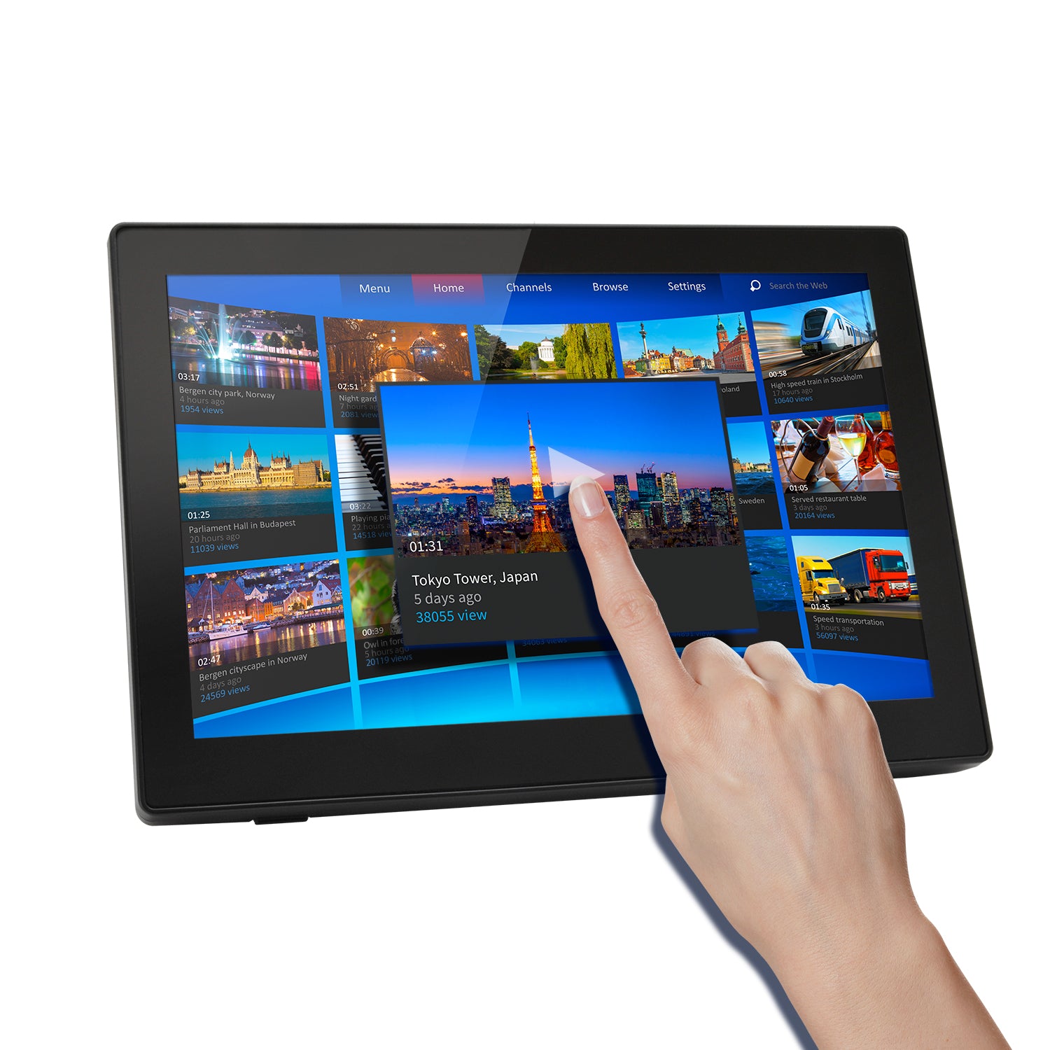 10.1インチマルチタッチ対応 HDMIモニター plus one Touch [LCD