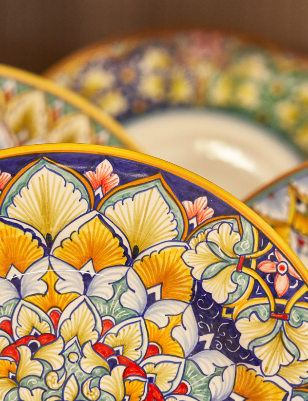 Gialletti Giulio Deruta Dec A Mano 陶器トレイ Gialletti Giulio | eBay