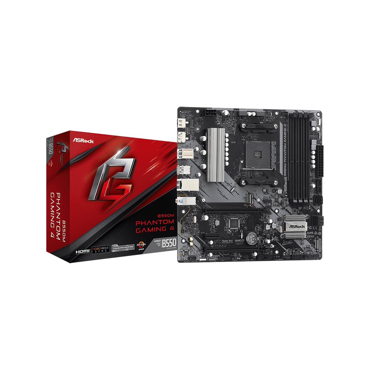 B550M Phantom Gaming 4 | ASRock(アスロック) Socket AM4 AMD B550