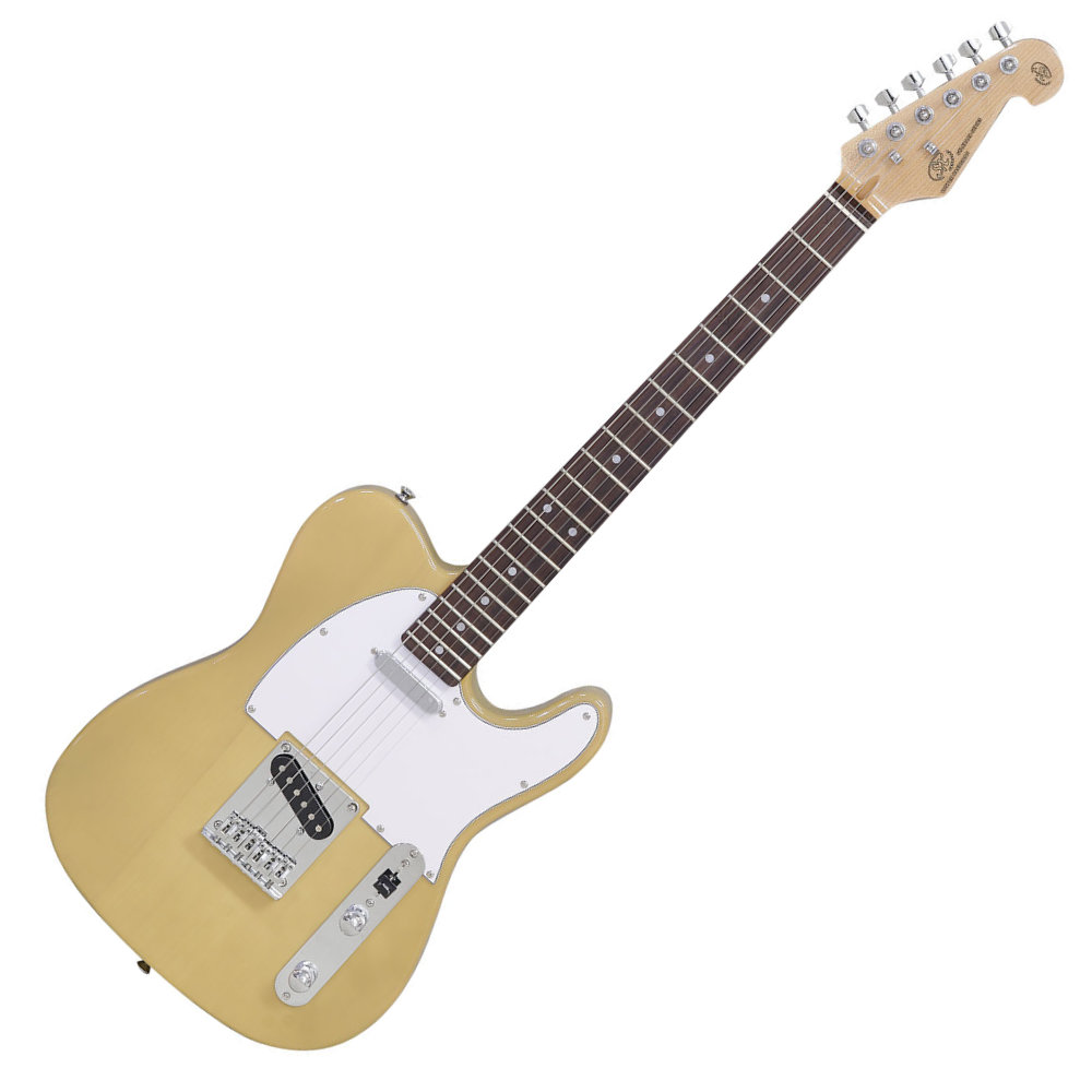 SX Telecaster エレキギター ナチュラル SX Guitars、STタイプとTL