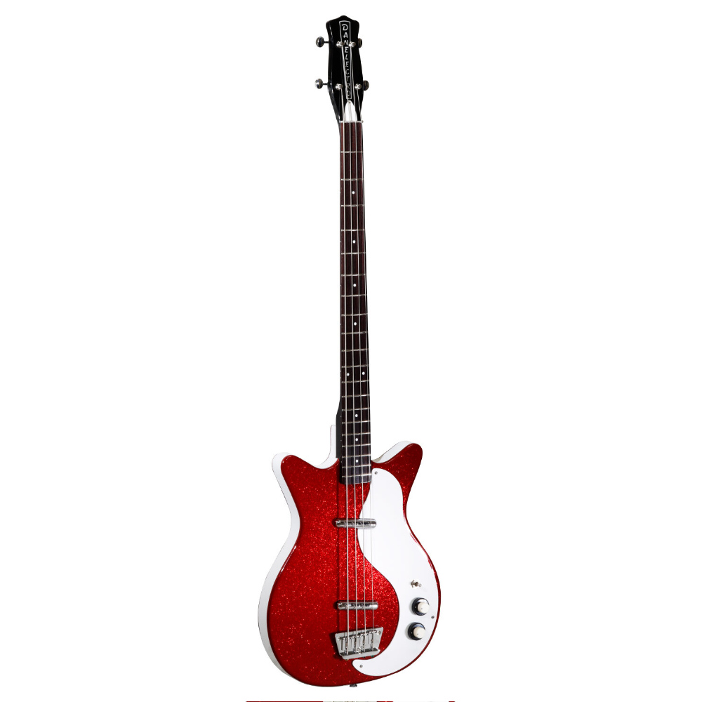 Danelectro ダンエレクトロ 59DC LONGSCALE BASS METALFLAKE RED