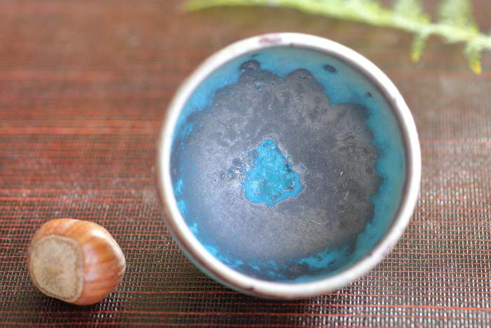 山田想 青窯変ぐいのみ 作家もの酒器 常滑焼ぐい吞み 桐箱