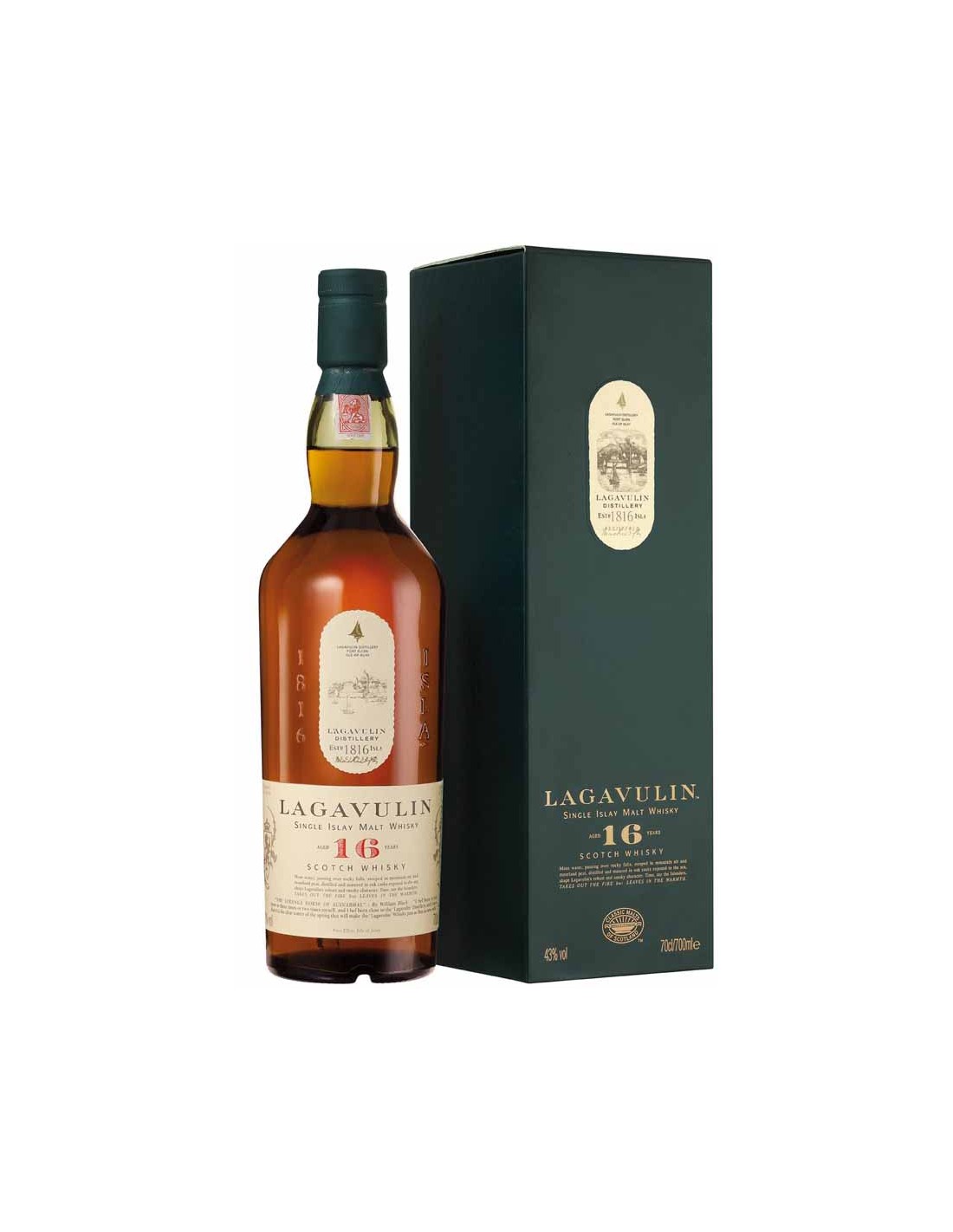 Whisky Lagavulin 16 ans Single Malt 70 cl 43% - Chai N°5