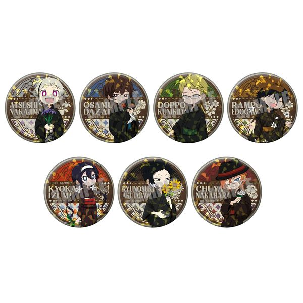 江戸川乱歩 文豪ストレイドッグス ブローチ風缶バッジ グッズ-バッチ