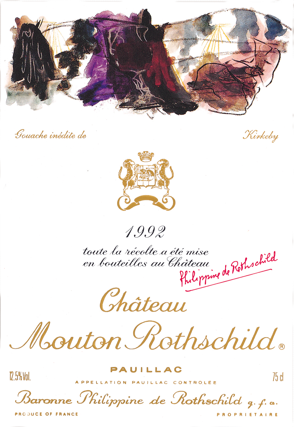 Mouton Rothschild 1992 - Per Kirkeby