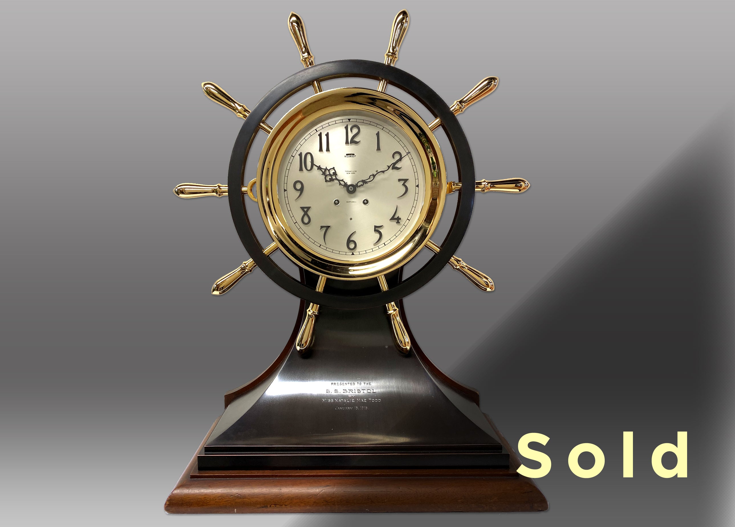 Original 1915 Mariner in Red Brass and Bronze – Chelsea Clock