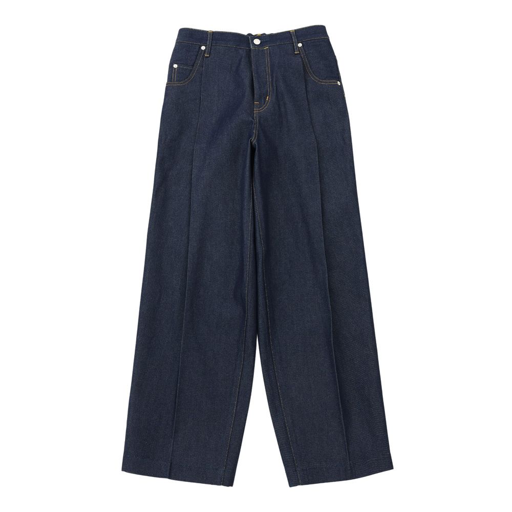 NEONSIGN - Wide denim slacks “Rigid” / N0343 | chemical conbination