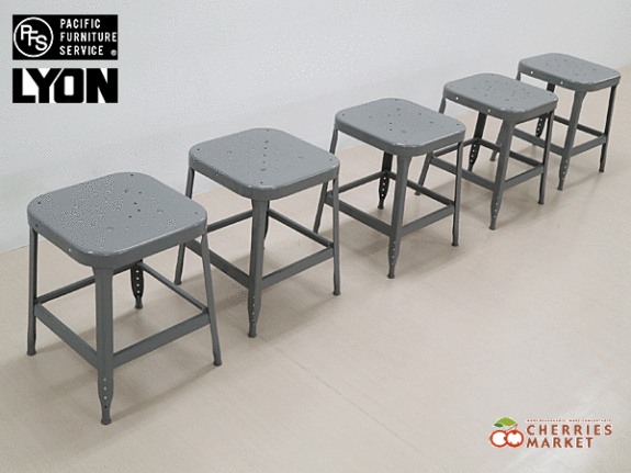 LYONスツール P.F.S. パシフィックファニチャー 廃盤品 2脚セット LYON