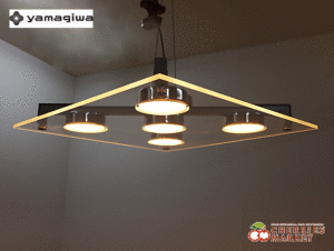 Yamagiwa】ヤマギワ P-FLAT 325L-941C 5灯 クリア シーリングライト