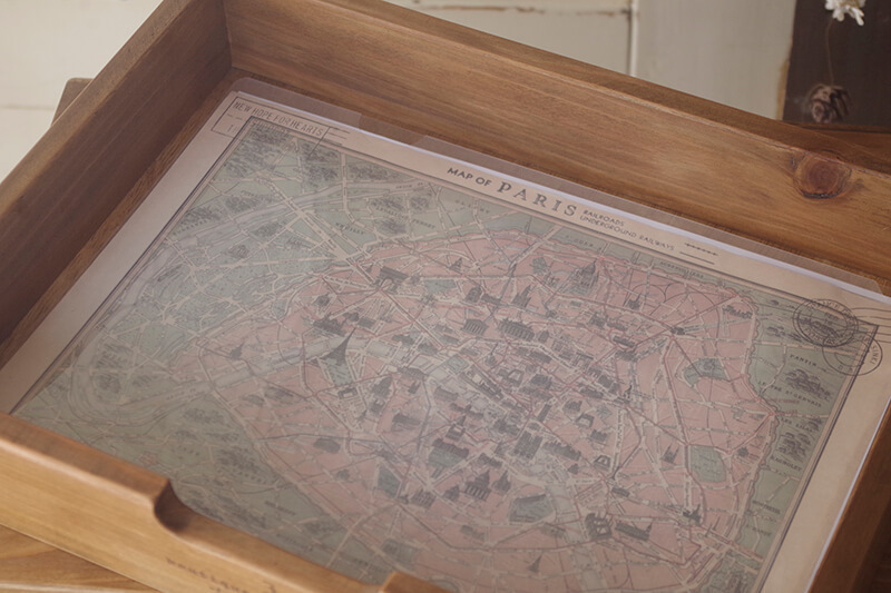 木製A4ファイルキャビネット｜ヴィンテージスタイルの木製レターケース