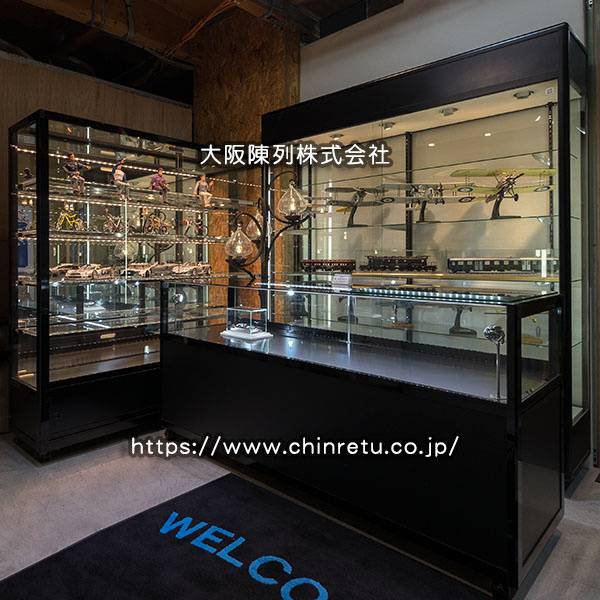 直接引取歓迎 超美品□面取ガラス硝子 コレクションテーブル/ショー